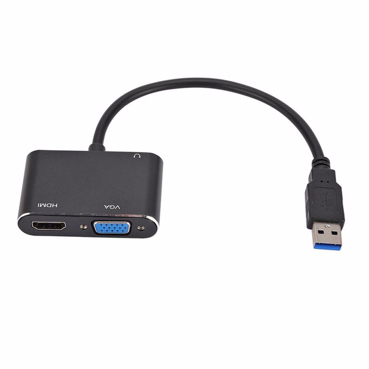 Convertidor USB 3.0 a Hmdi 4k VGA con audio 3.5mm 3 en 1 Multiport hub S0943