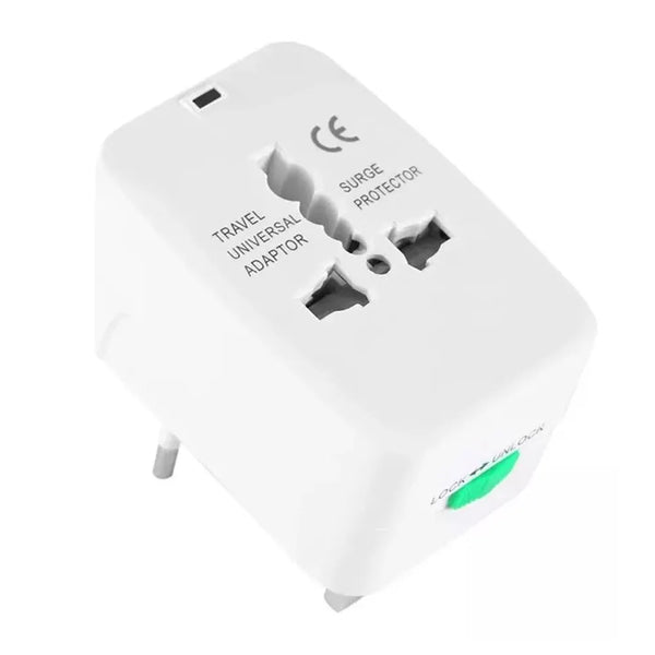 Adaptador Universal de Viaje Todo en 1: USA, Europa, UK, Asia y Latinoamérica (Incluye Funda) S1459
