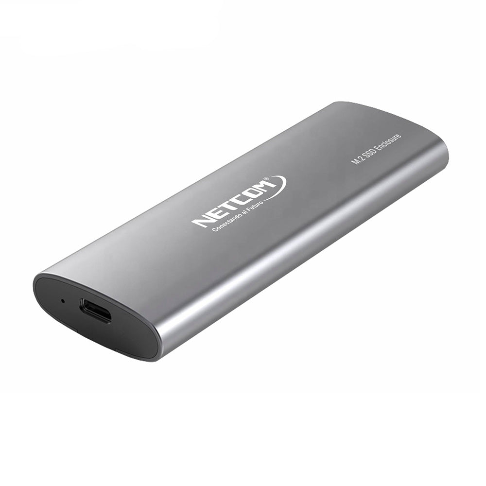 Case Gabinete de Aluminio para Disco Sólido M.2 NVMe SATA Dual Protocol NETCOM S2148