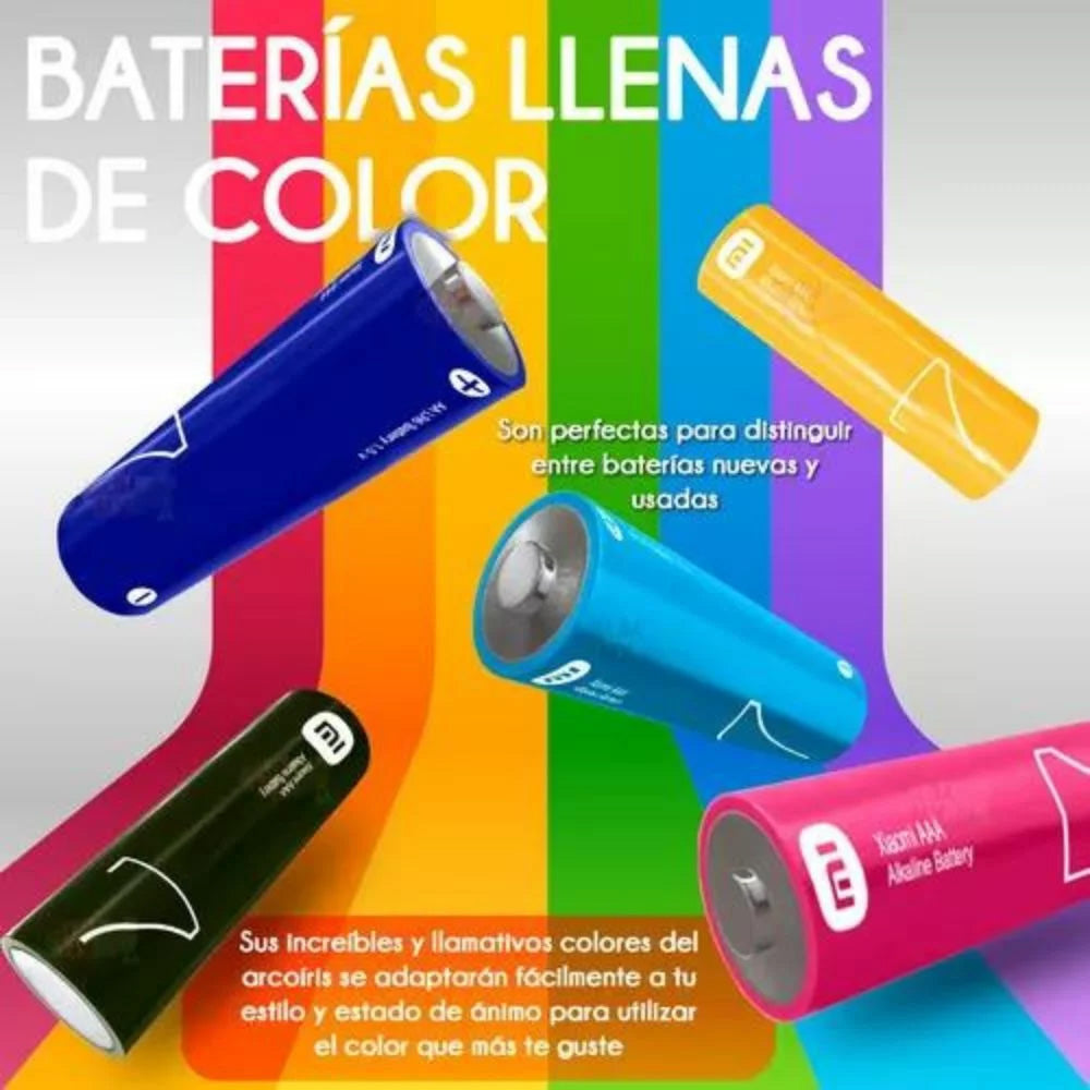Pack de 10 Pilas Alcalinas AAA Xiaomi LR03 1.5V Multicolor S2125