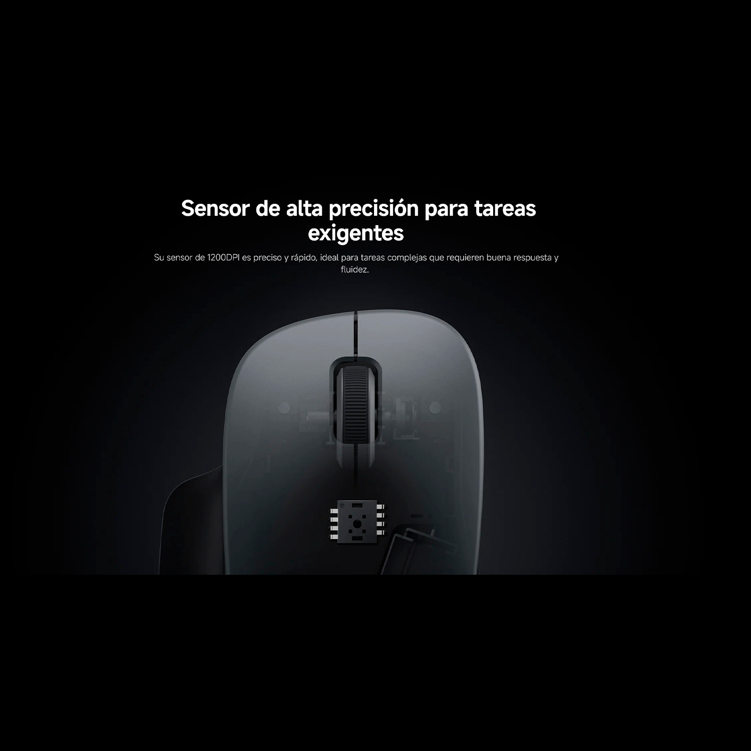 Mouse Inalámbrico Xiaomi Wireless Mouse Comfort Edition 2.4GHz Ergonómico Negro S2229