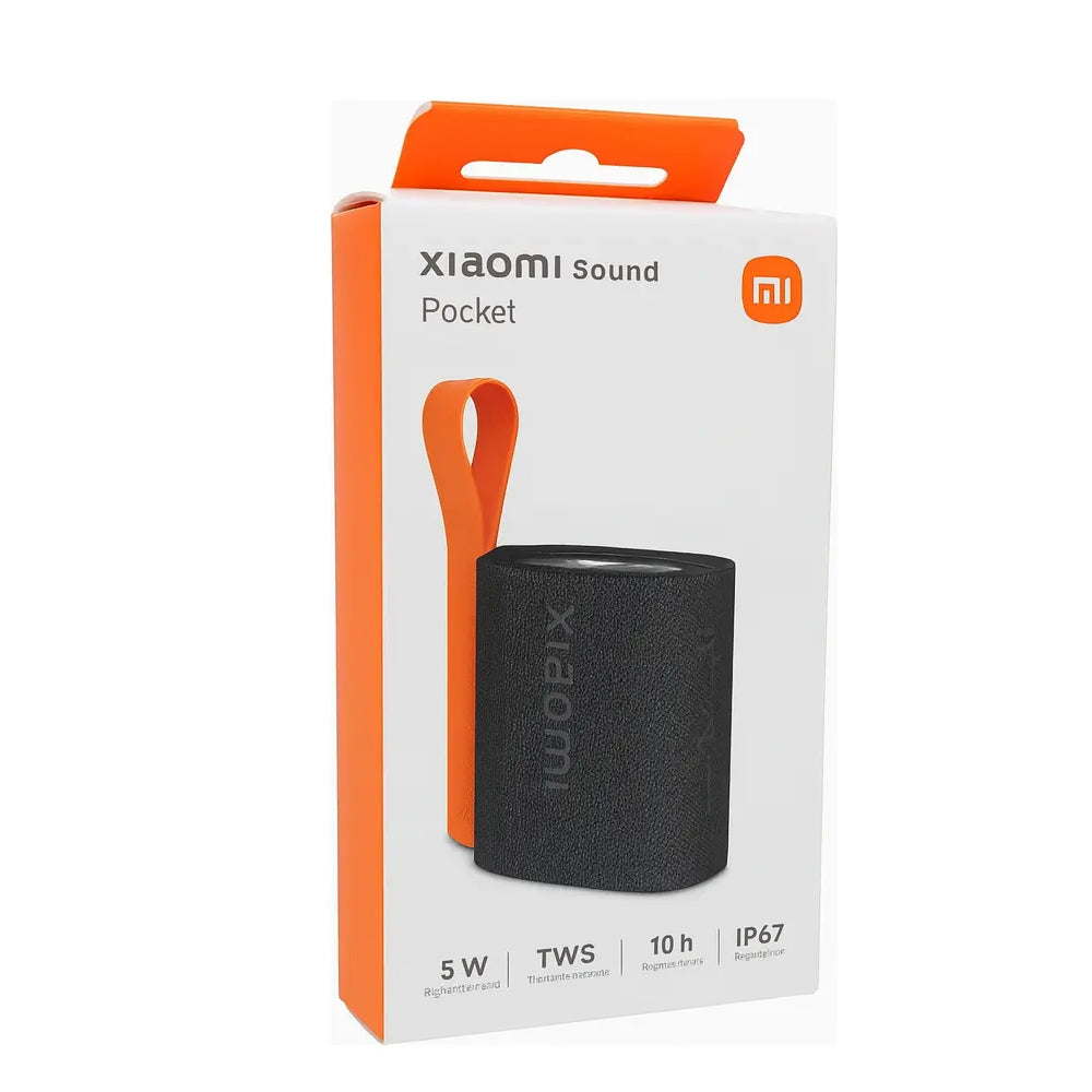 Parlante Bluetooth Portátil Xiaomi Sound Pocket 5W IP67 TWS Batería 10H Negro S2230