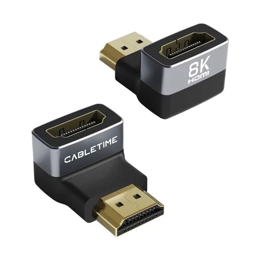 Adaptador HDMI 2.1 Macho a Hembra de 270 Grados 8K Ultra HD Codo CABLETIME S2169