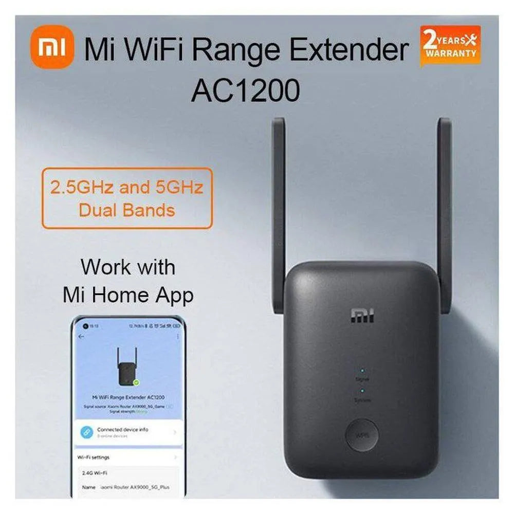Extensor de Rango Repetidor Wi-Fi Xiaomi Mi AC1200 Doble Banda 1200Mbps Puerto Ethernet