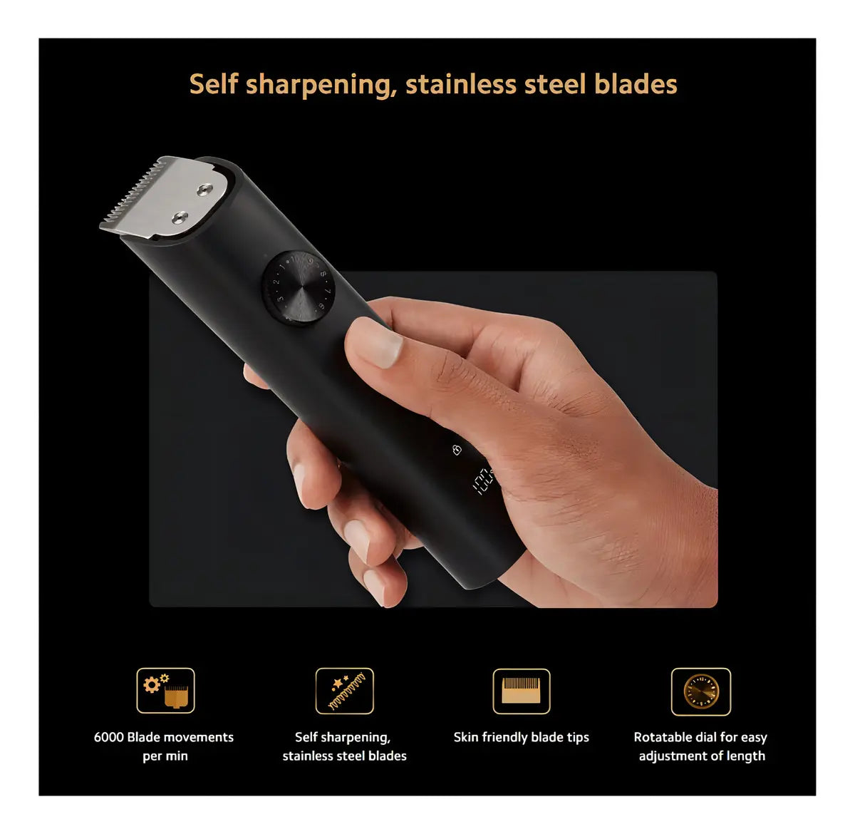 Kit de Aseo Xiaomi Grooming Kit Pro Multifunción 40 Niveles IPX7 Pantalla LED S2222
