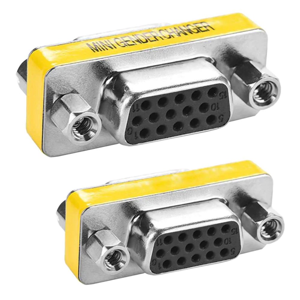 Adaptador Union VGA a VGA Hembra Acople Extiende empalme DB15 S1376