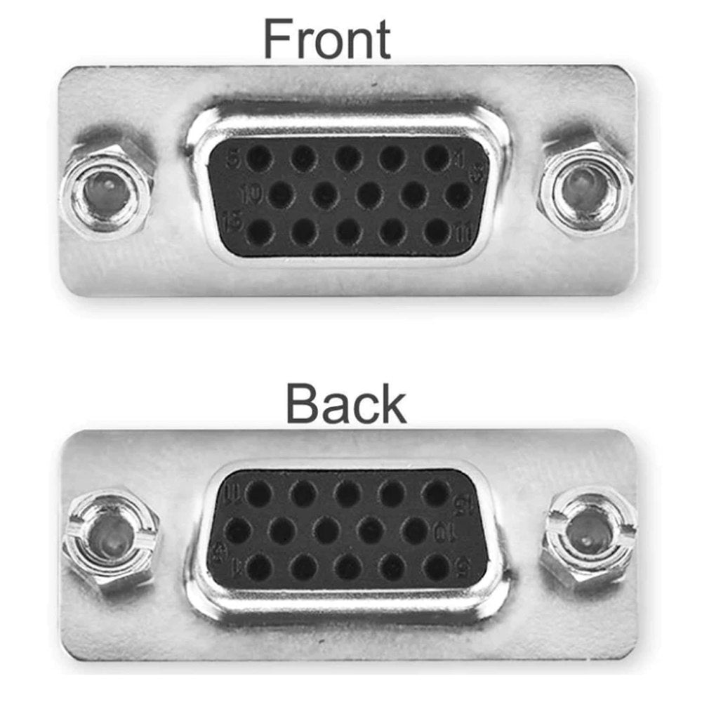 Adaptador Union VGA a VGA Hembra Acople Extiende empalme DB15 S1376