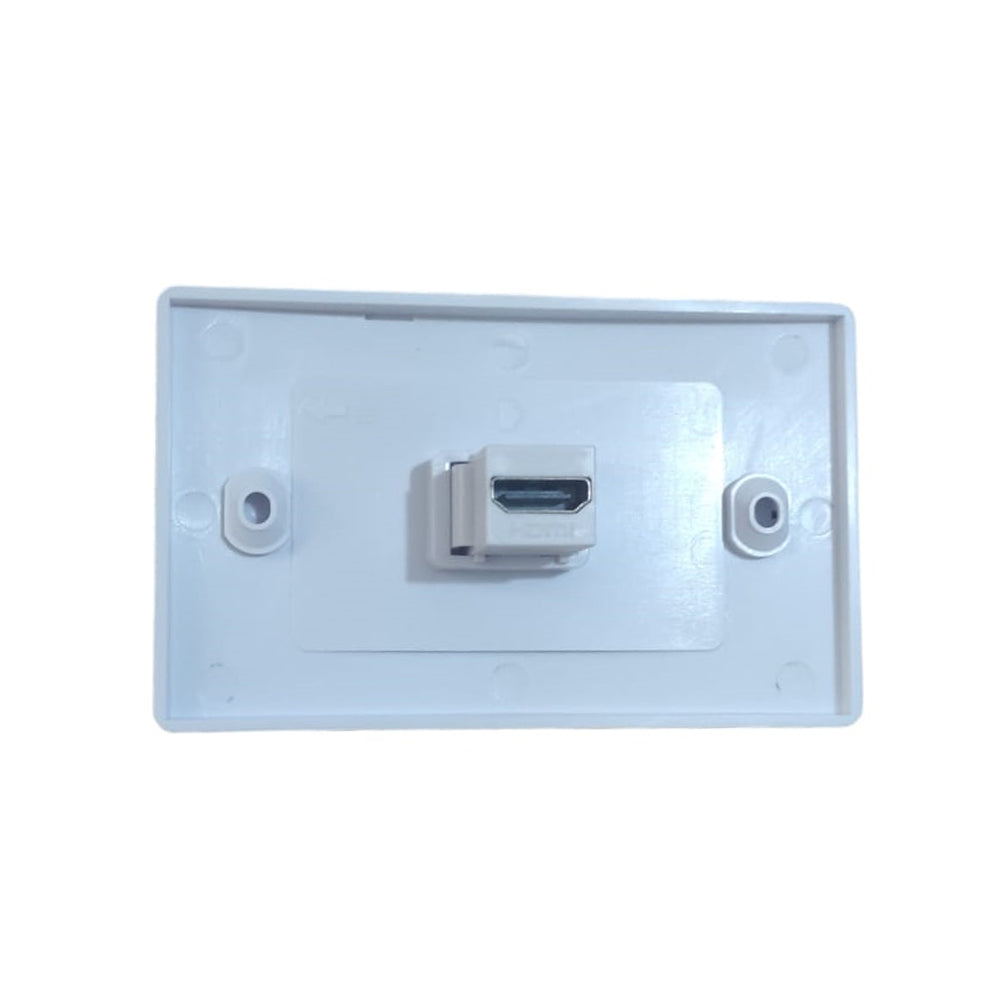 Placa ABS HDMI Faceplate Hdmi Hembra 1 Puesto 1080P TRAUTECH EMPALME S1377