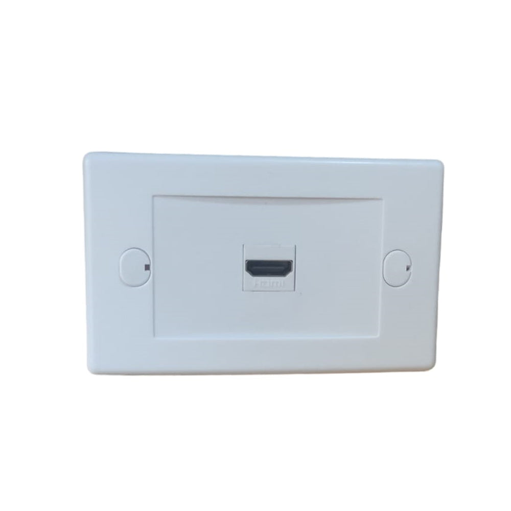 Placa ABS HDMI Faceplate Hdmi Hembra 1 Puesto 1080P TRAUTECH EMPALME S1377