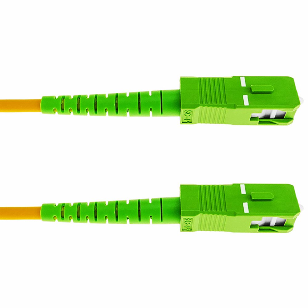 Cable patch cord de fibra optica OM3 3.0mm SC-SC APC 9 125 10 Metros S1387