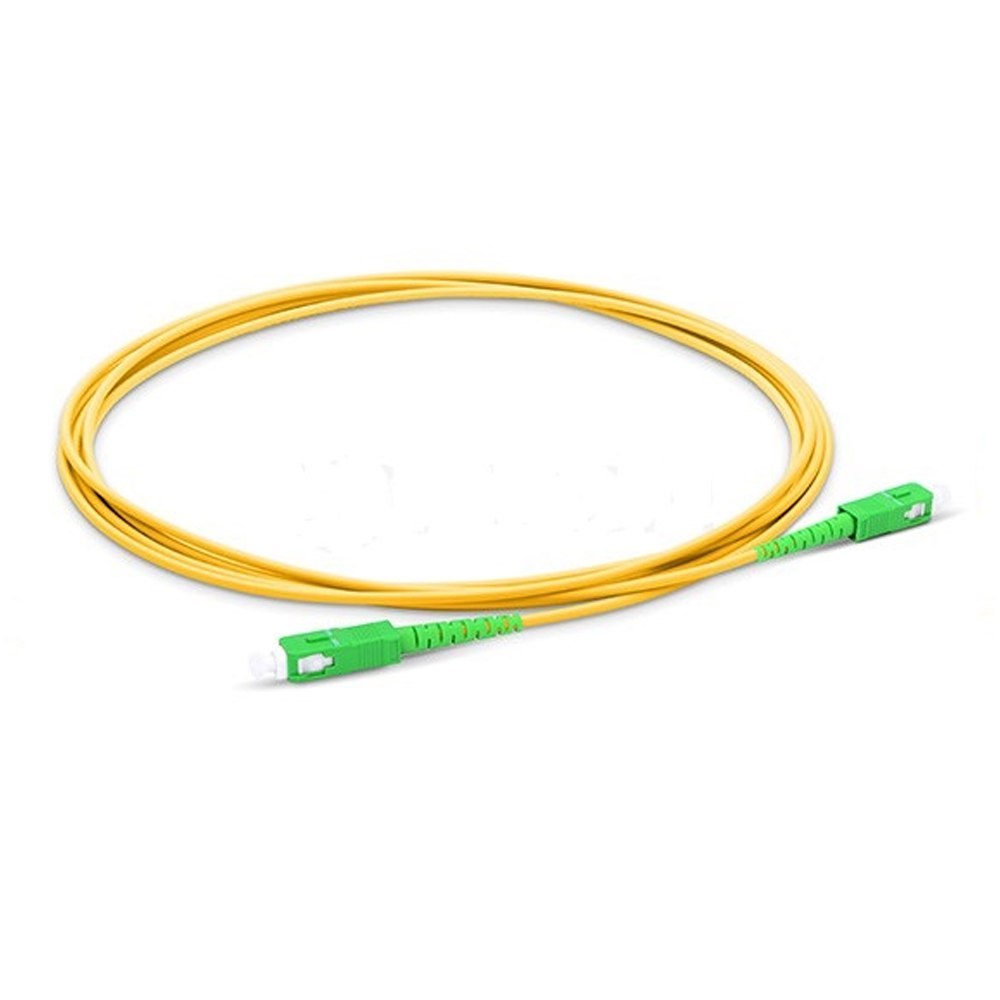 Cable patch cord de fibra optica OM3 3.0mm SC-SC APC 9 125 10 Metros S1387