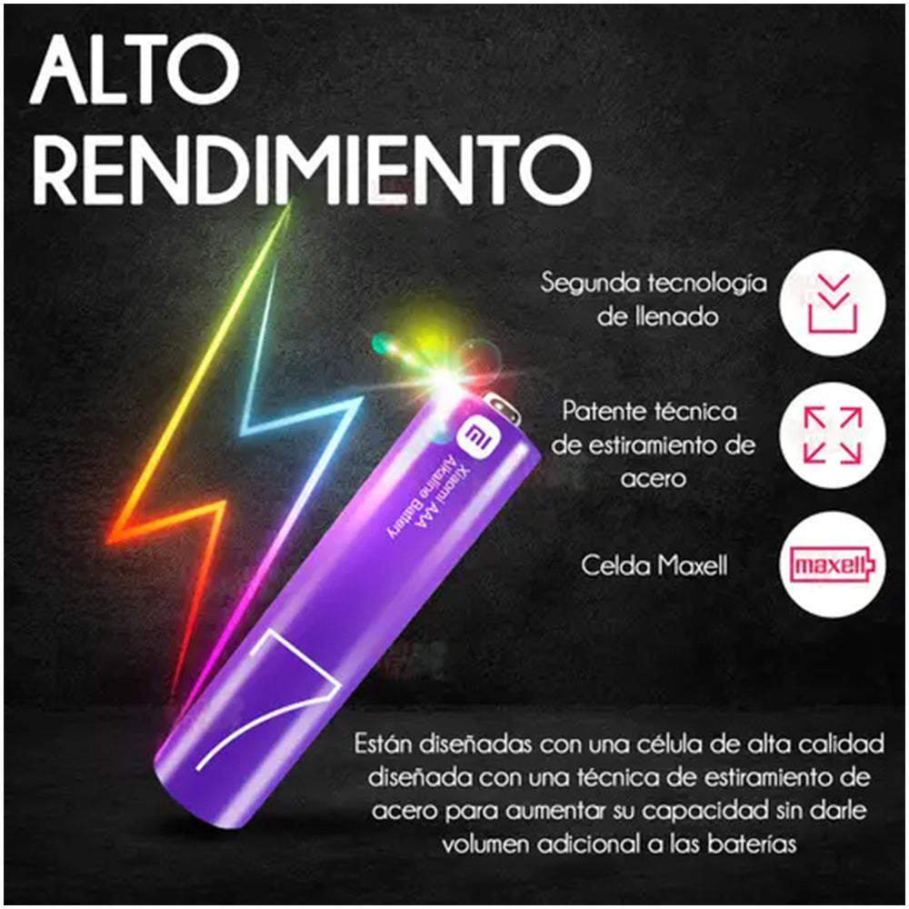 Pack de 10 Pilas Alcalinas AAA Xiaomi LR03 1.5V Multicolor S2125