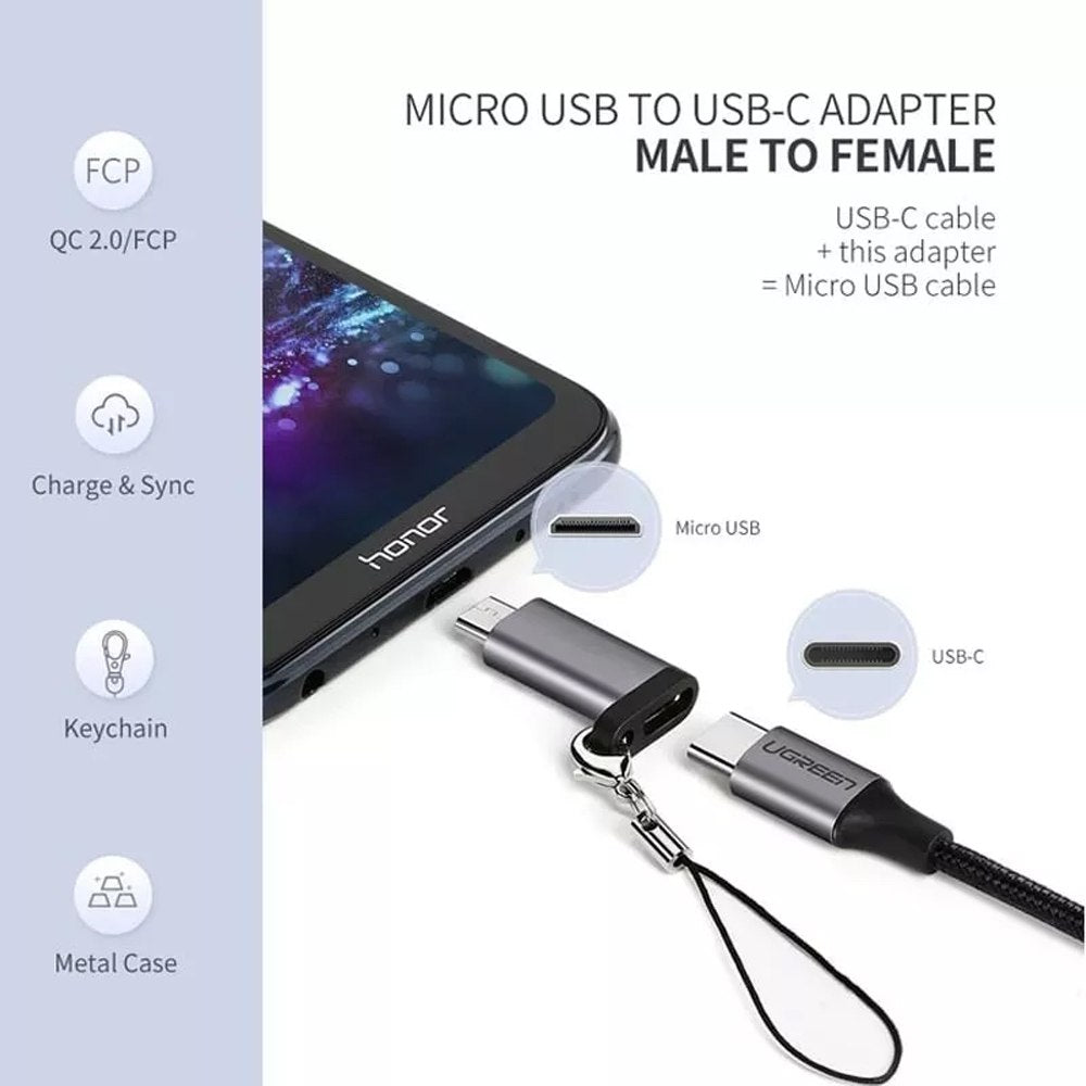Adaptador USB C TIPO C 3.1 Hembra a Micro USB 3.0 Macho UGREEN S1420