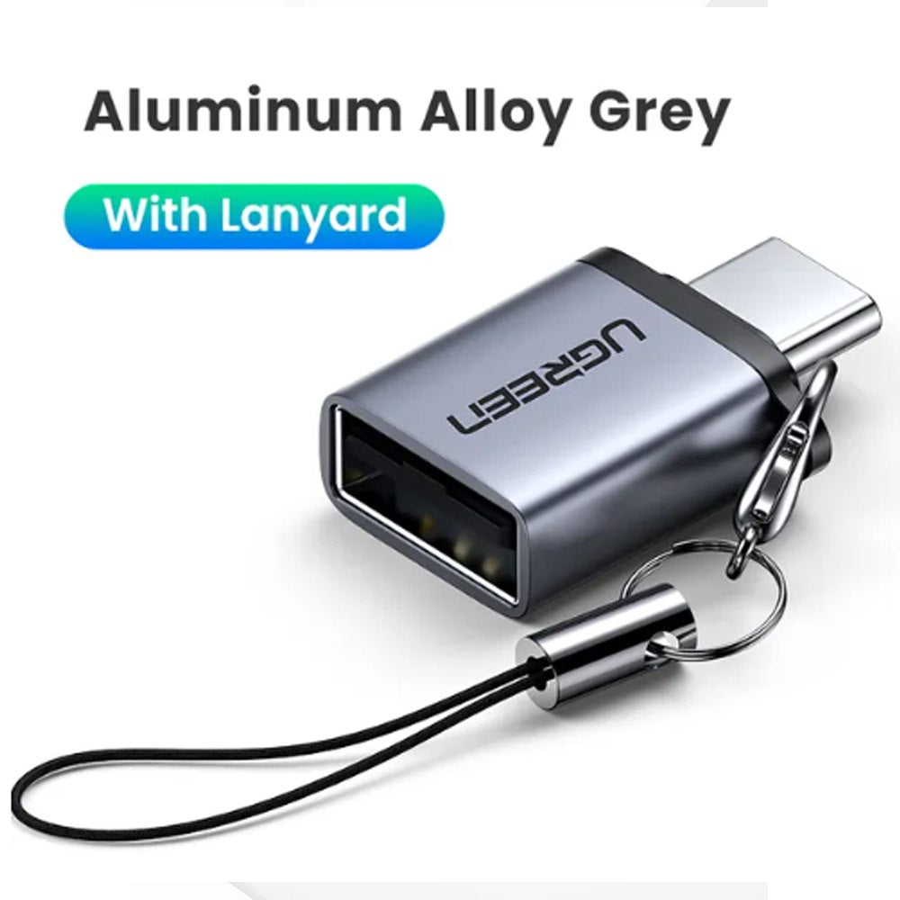 MINI ADAPTADOR OTG USB C TIPO C MACHO A USB 3.0 HEMBRA UGREEN 5GBPS S1422