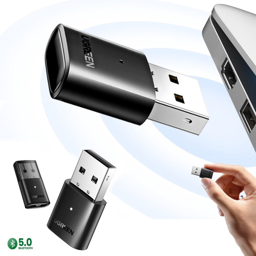 Adaptador Bluetooth 5.0 Emisor Receptor 2 en 1 UGREEN 20 Metros USB S1426