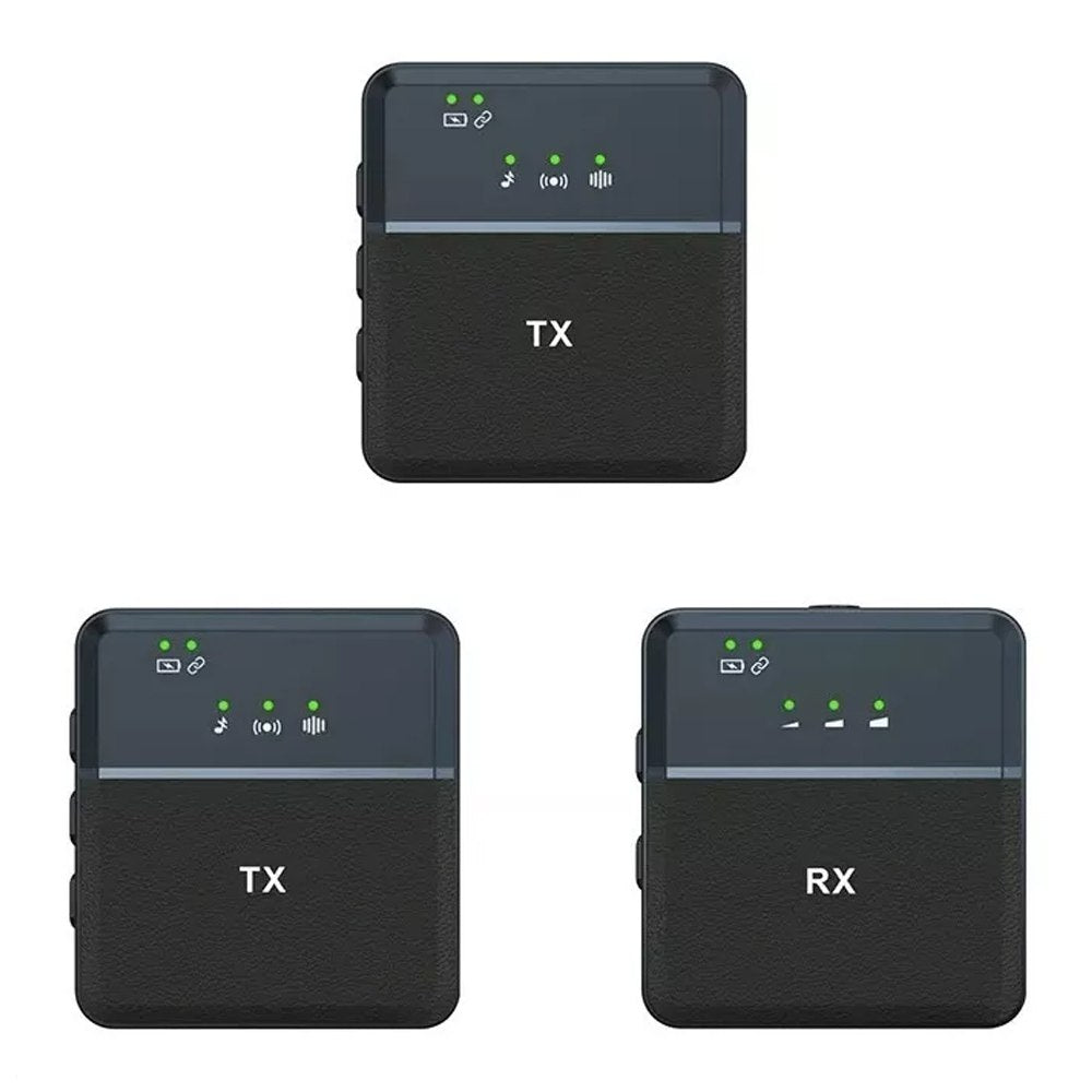 Doble Micrófono Solapa inalámbrico recargable tipo C y Jack 35mm SX9 S1432