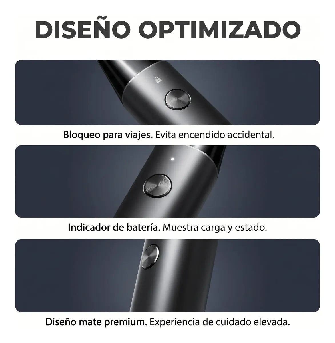 Afeitadora y Recortadora 3 en 1 Xiaomi UniBlade Trimmer X300 Cuchilla 3 Vías Carga Magnética IPX7 S2223
