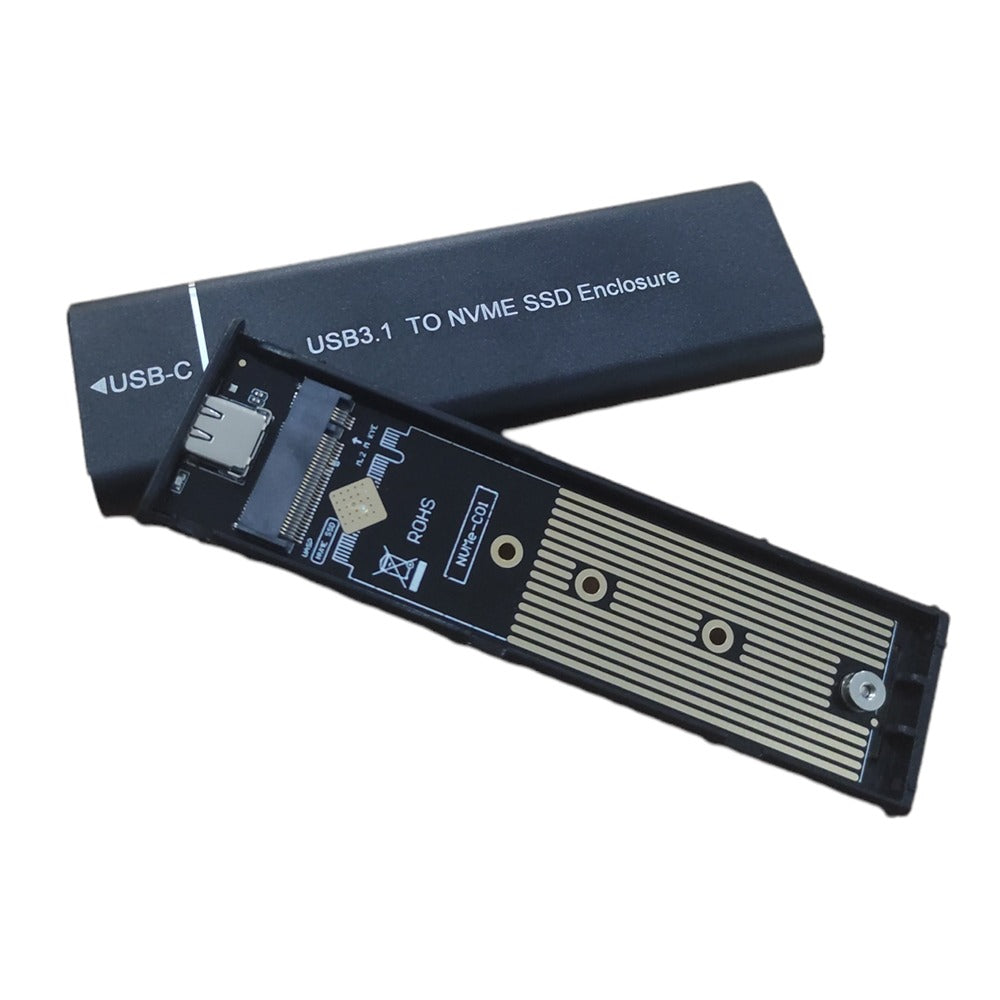 Case disco solido SSD NVME adaptador M.2 NVME a USB C 10 gbps negro S0936