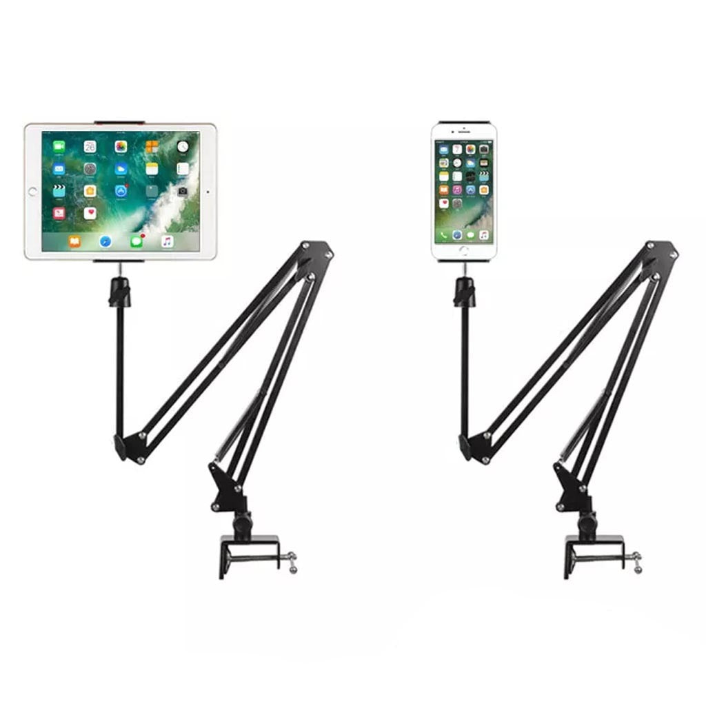 Soporte de brazo largo flexible para tablet ipad 360 grados escritorio S0978