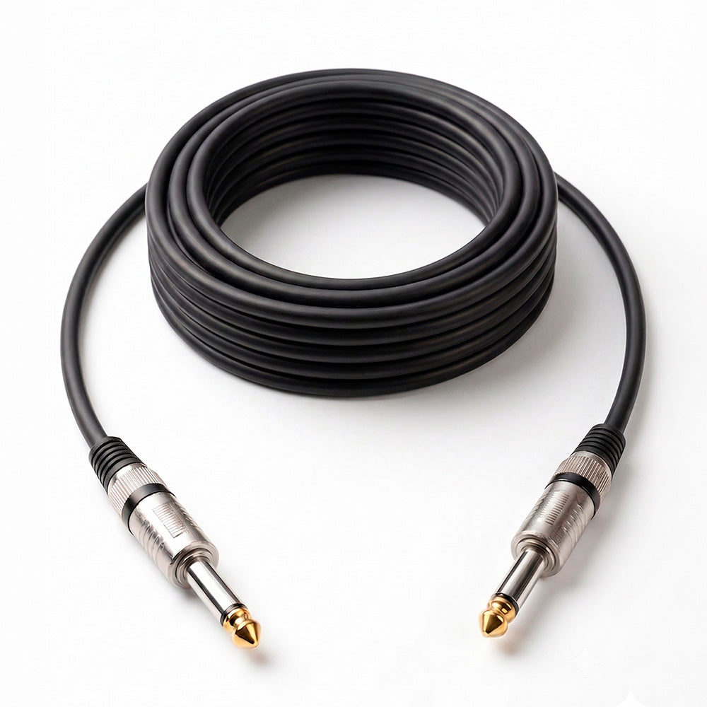 Cable de Audio Profesional Plug 6.35mm a Plug 6.35mm de Alta Fidelidad 10 Metros S2144
