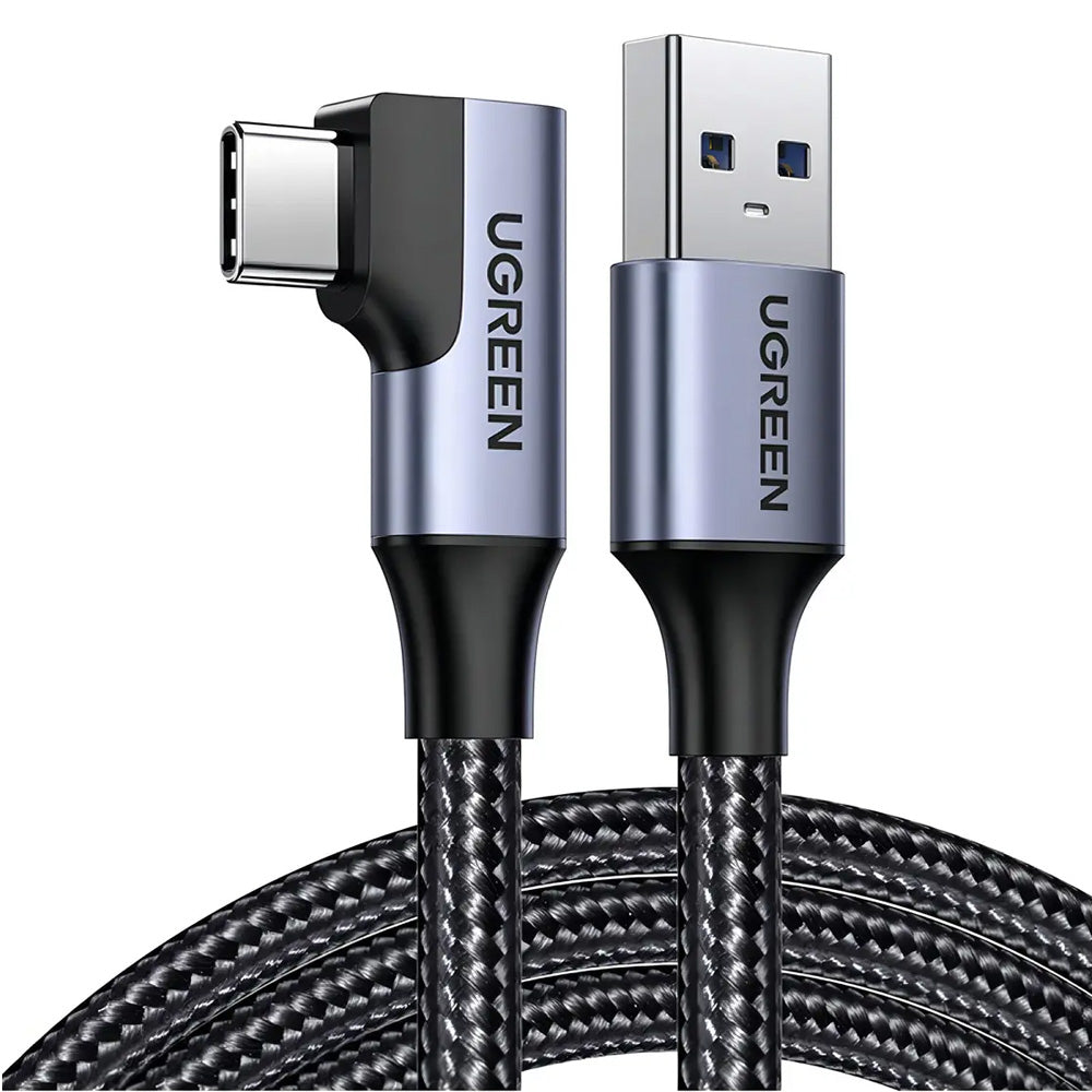 Cable UGREEN USB-A a USB-C 3.0 con Ángulo de 90° Carga Rápida 1 Metro S2132