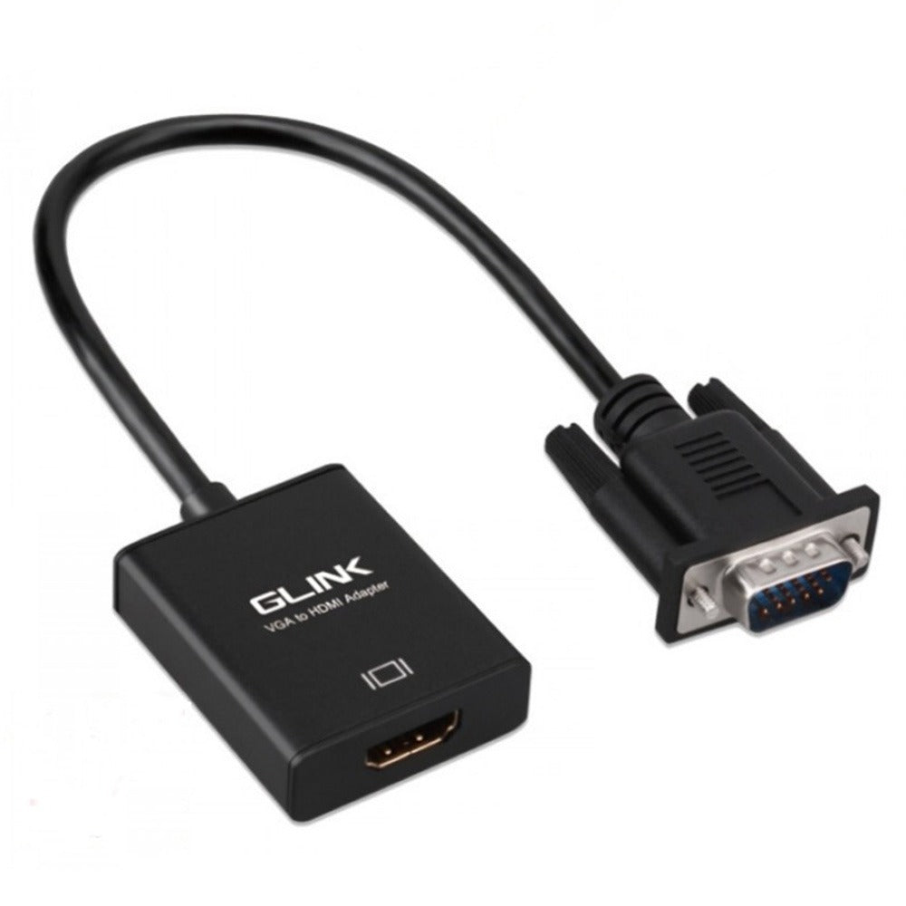 Convertidor Adaptador VGA a HDMI Glink Audio Digital HD 1080p S0751
