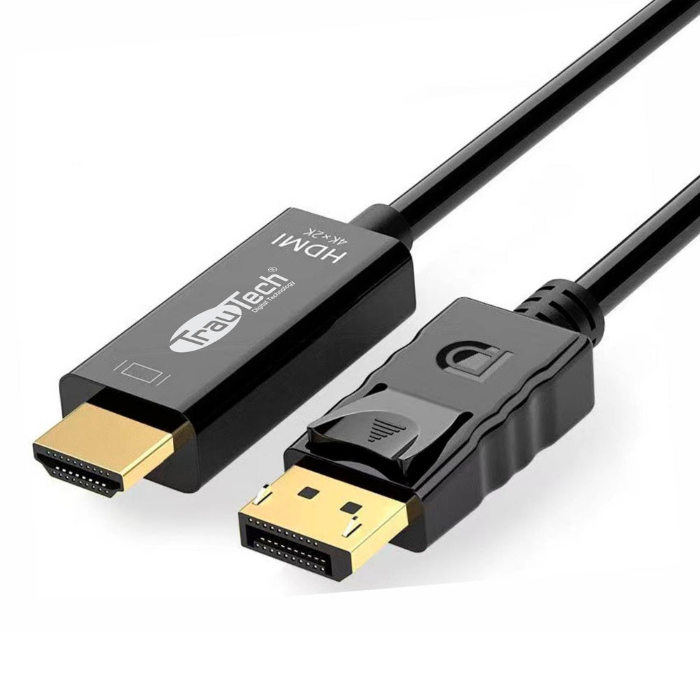 Cable Convertidor DisplayPort a HDMI 4K@30Hz TrauTech 1.8 Metros S2101