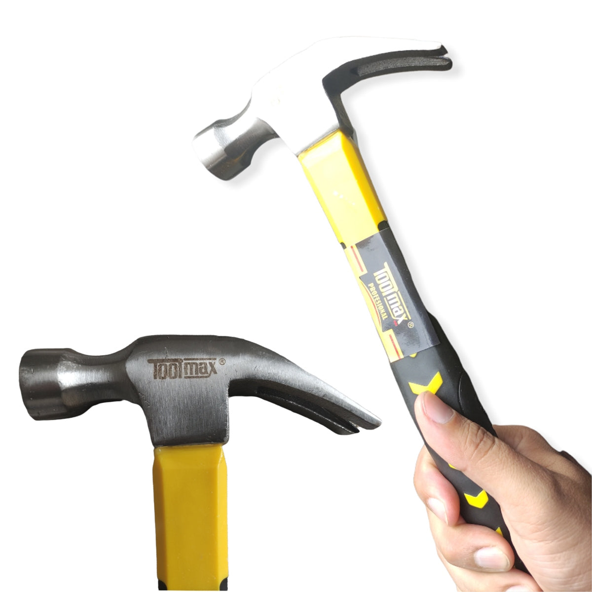 Martillo Pulido de acero alto carbono mango Fibra de Vidrio Toolmax S0942