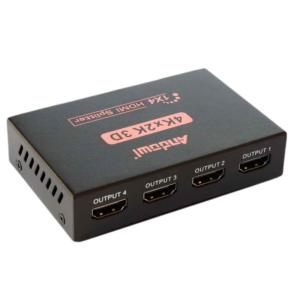 Splitter Divisor HDMI 1x4 Ultra HD 4K 30hz 3D ANDOWL (1 Entrada a 4 Salidas) s2078