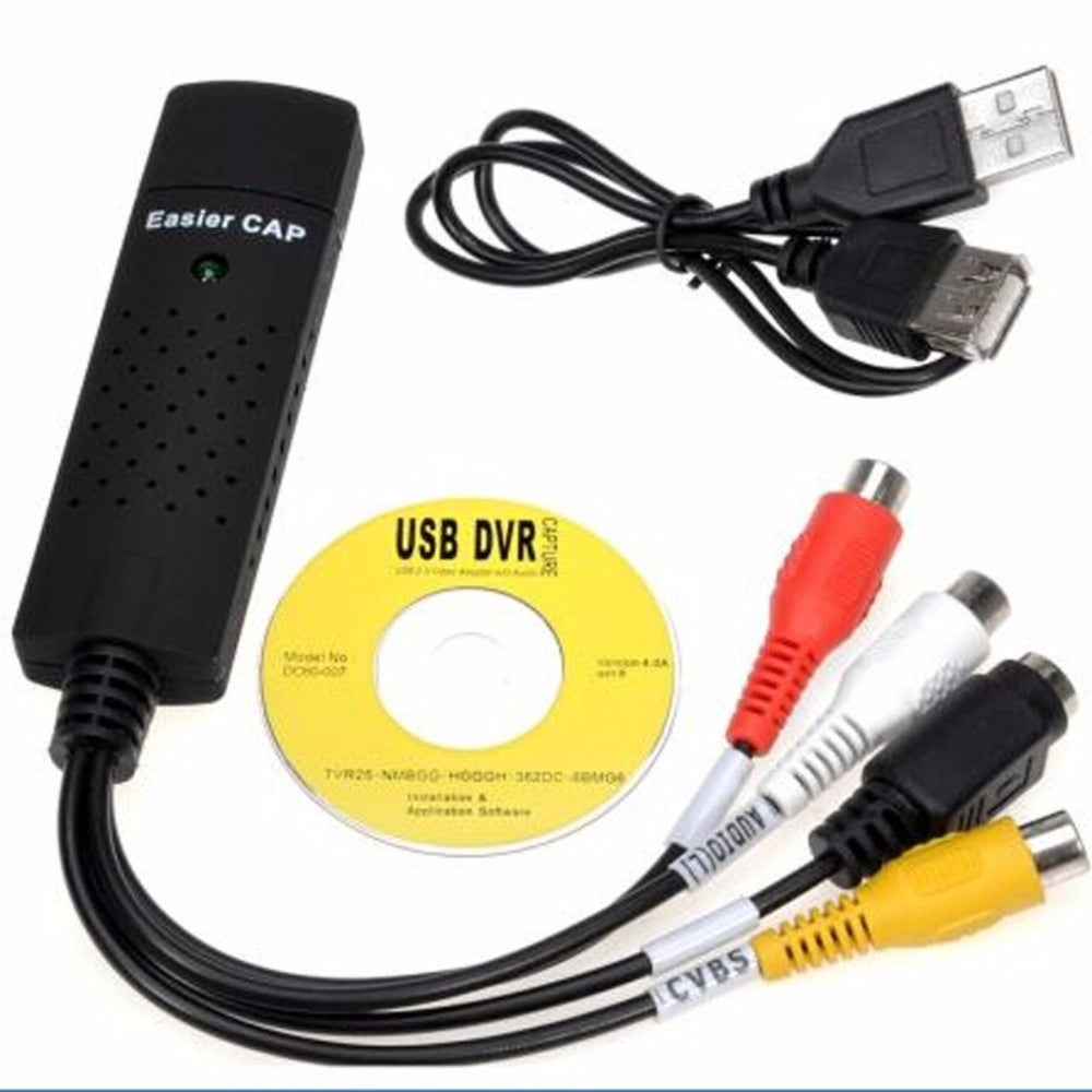 Capturadora de Video y Audio USB 2.0 Convierte Easycap VHS S0030