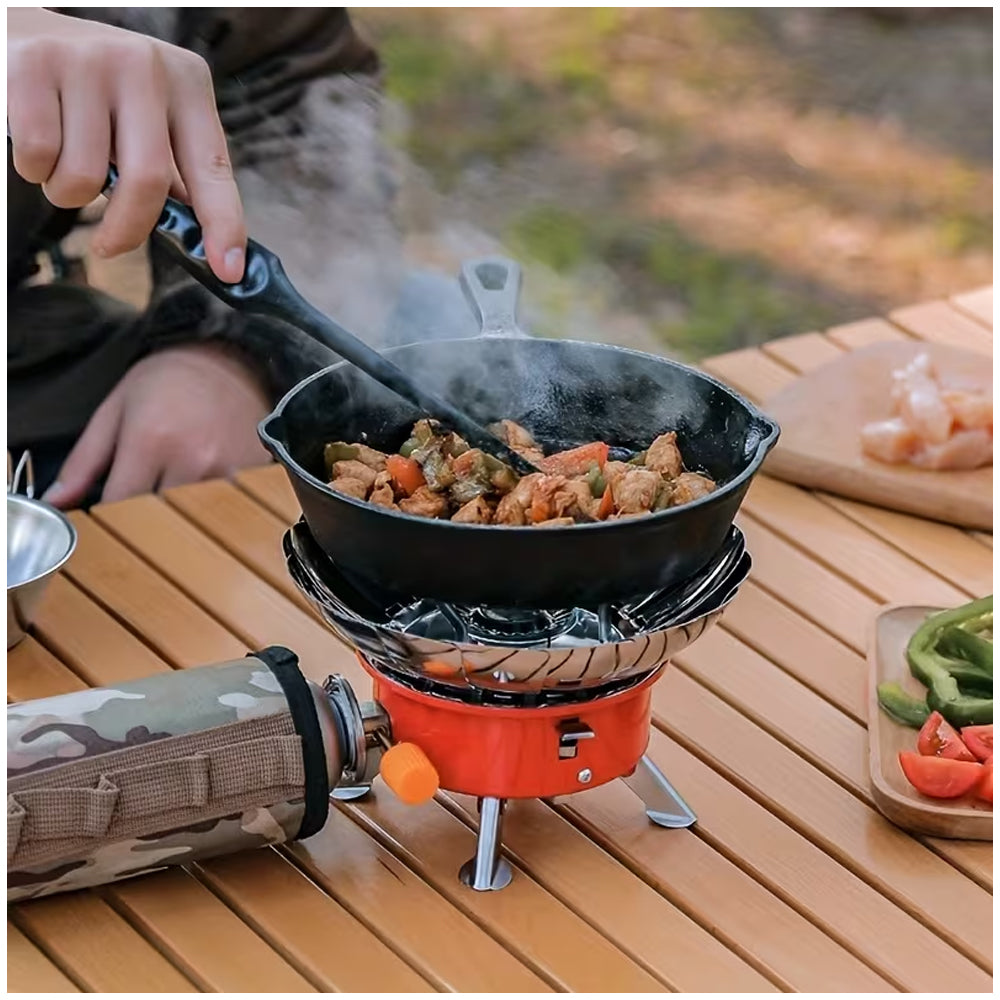 Cocina Portátil Plegable a Gas butano para Camping + funda S2008