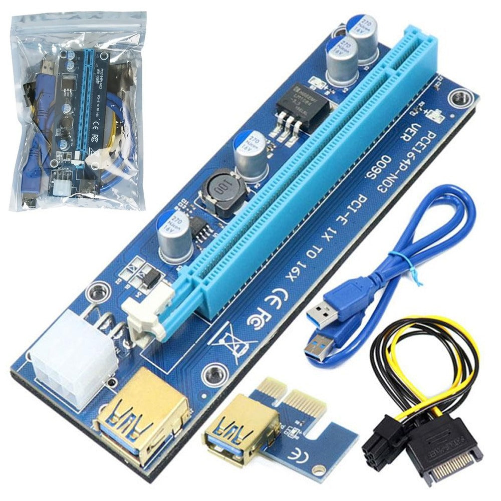 Riser Extensión Pci-e 16x 1x Para Tarjetas De Video PCE164p-N03 v 009s S1034