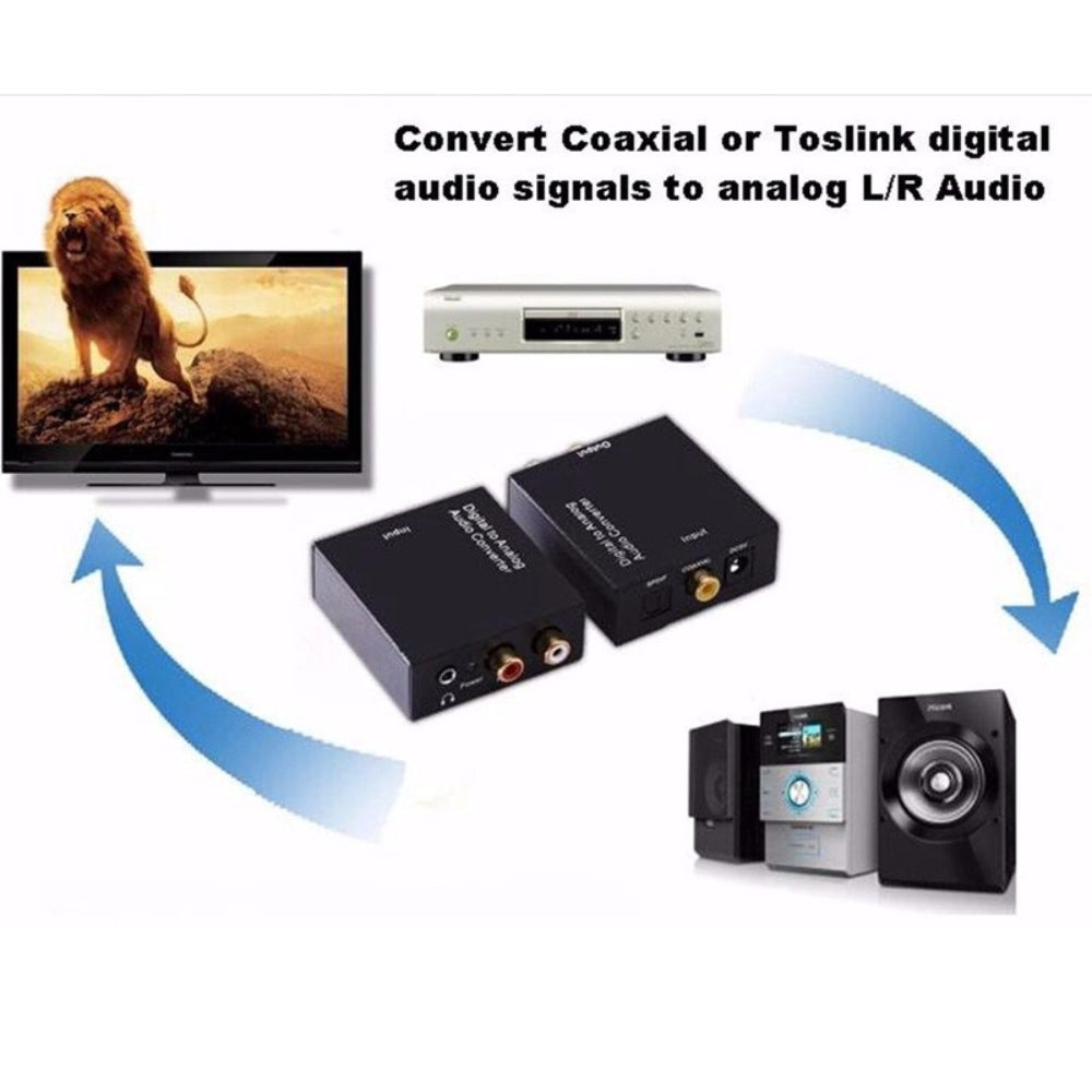 Convertidor de Audio Optico Digital a Rca Cable optico a rca S0339