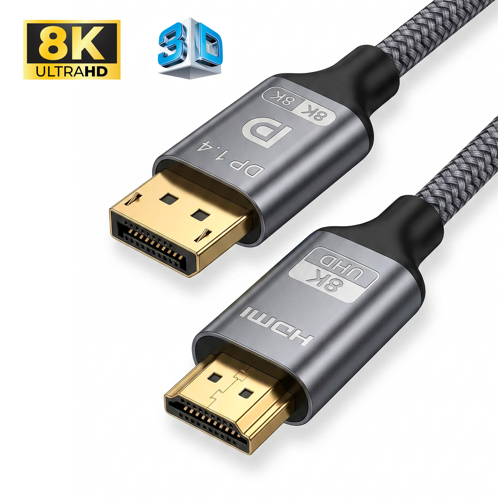 Cable Convertidor DisplayPort a HDMI 8K Ultra HD Trenzado 2 Metros s2086