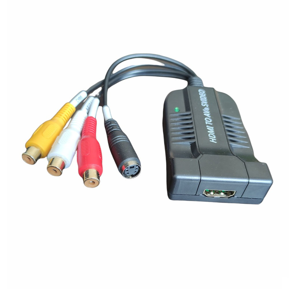 1080p convertidor Hdmi a AV Svideo Convertidor De Audio Adaptador S0826
