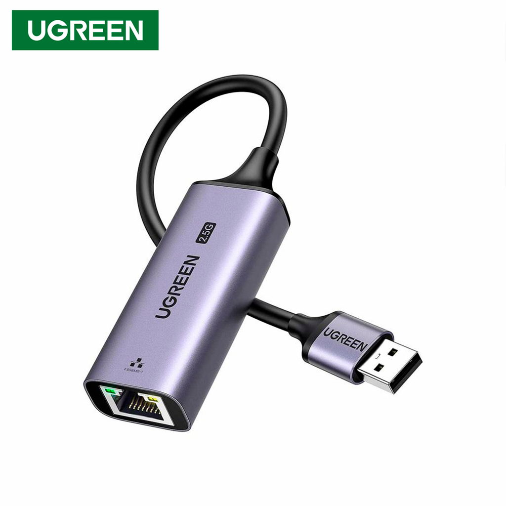 Adaptador de Red USB 3.0 a Ethernet RJ45 Ugreen 2.5G Gigabit Aluminio Gris S2209