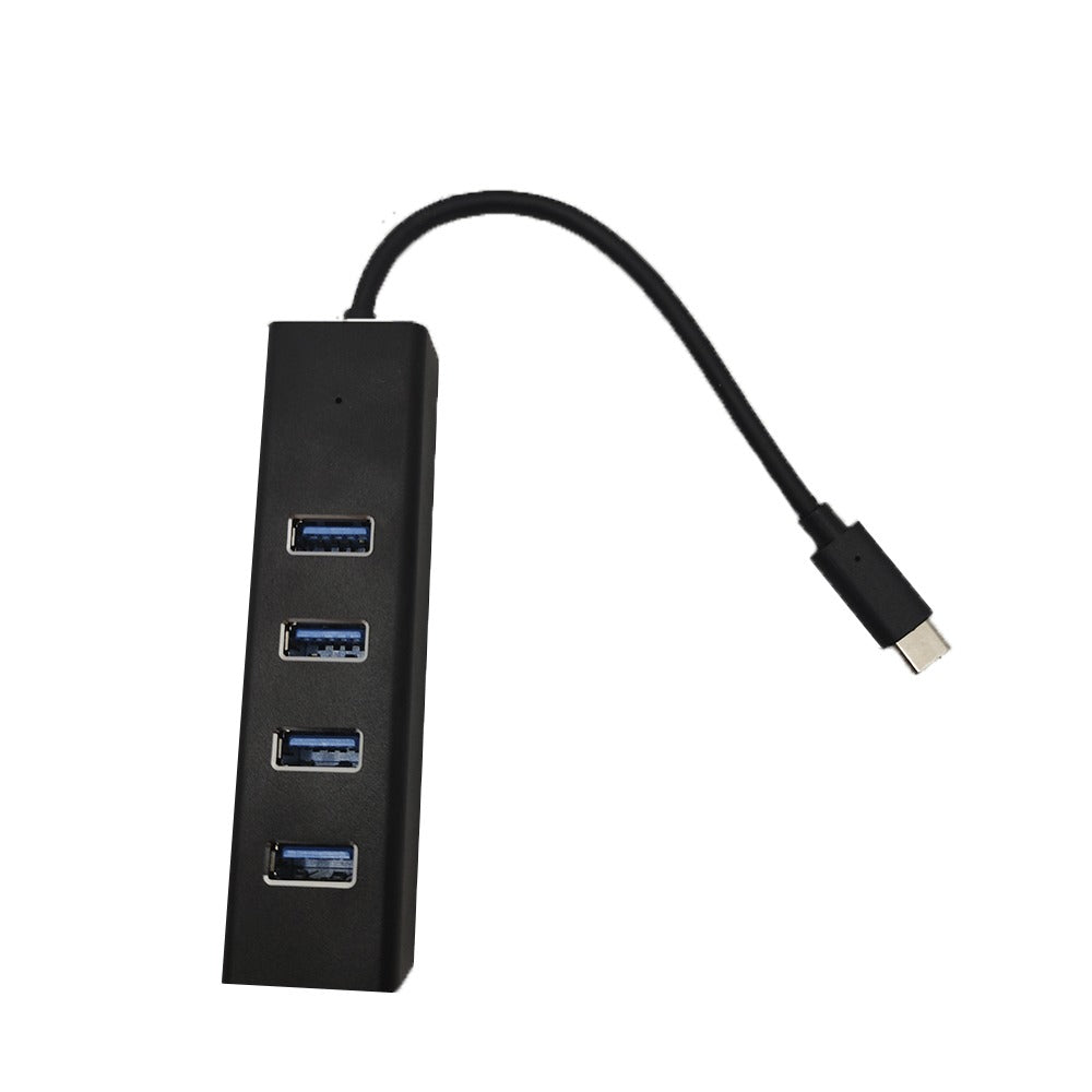 Hub 4 Puertos USB 3.0 Tipo C 5gbps Indicador Led Super Speed Delgado S0776