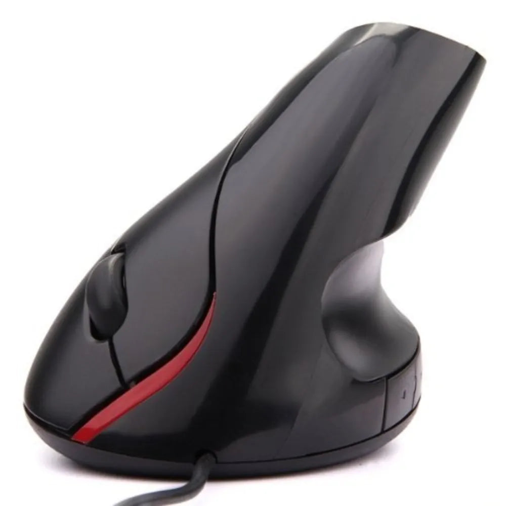 Mouse Vertical Optico Ergonómico USB Evita Tunel Carpiano Negro S1488