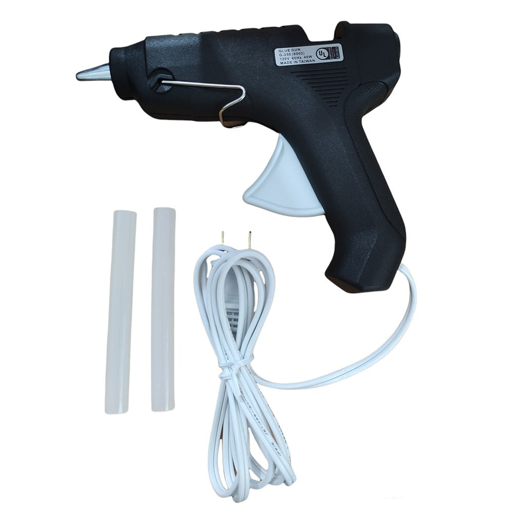 Pistola para Silicona Falessa 40W | Incluye 2 Barras de 10cm | Negro S0879