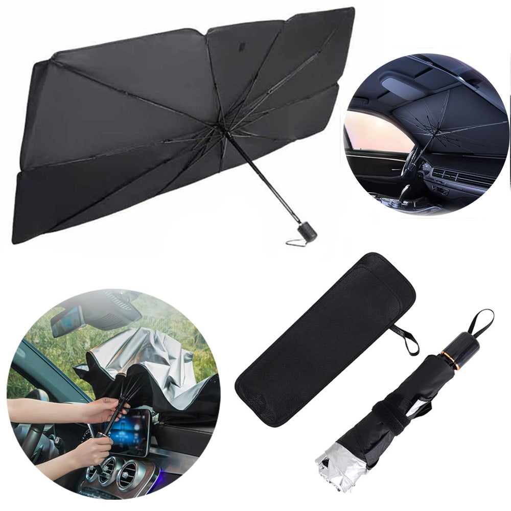 Parasol Interior de Parabrisas Tipo Sombrilla | Protección UV y Calor S1357