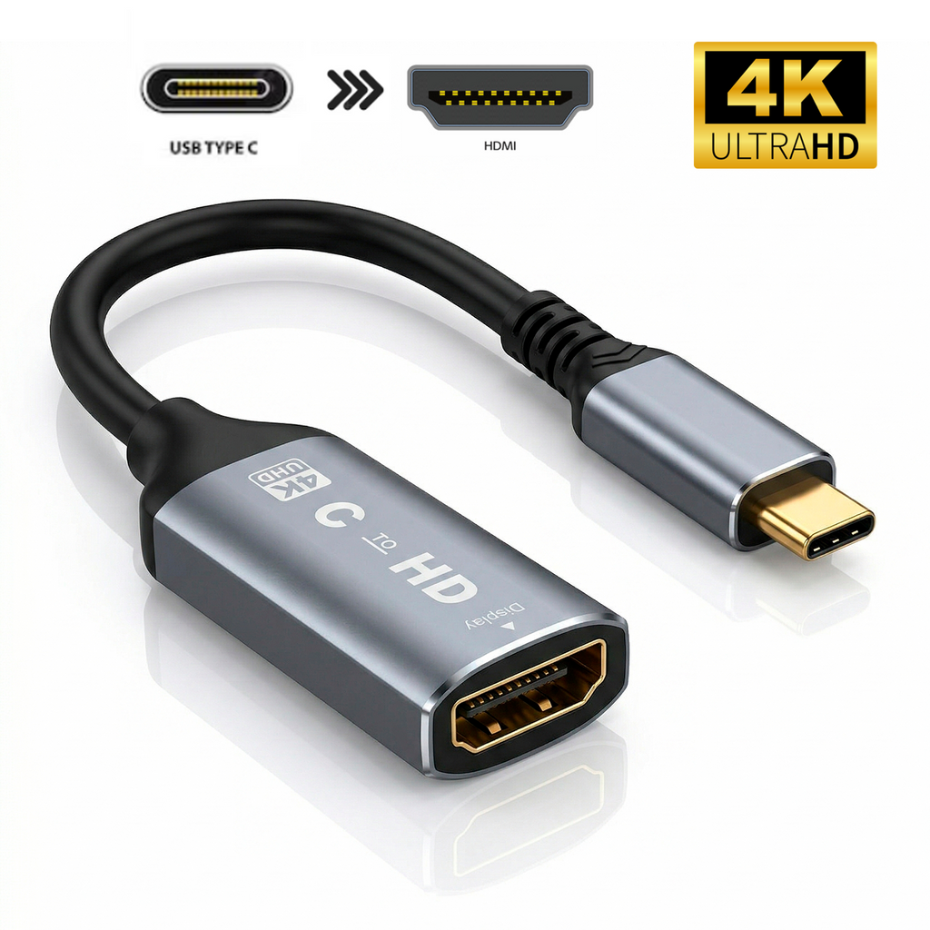 Adaptador Convertidor USB Tipo-C a HDMI 4K Ultra HD (20 cm) s2089