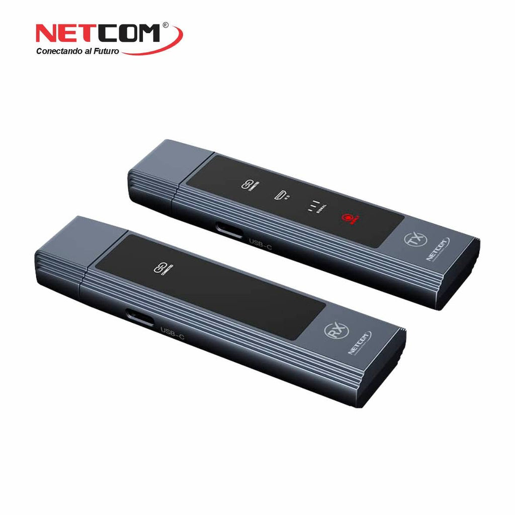 Extensor HDMI Inalámbrico de 30 Metros NETCOM Dual Band 4K/1080P (Modelo PE-EXI030) S2147