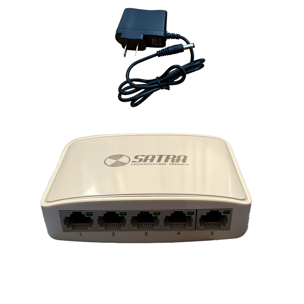 Switch Ethernet 5 Puertos 10/100 Mbps Satra Auto MDI/MDIX S2032