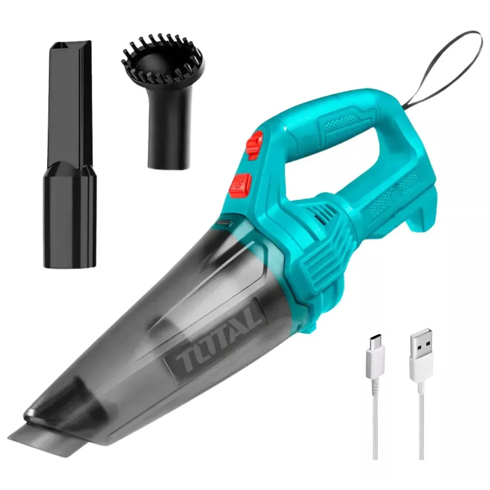 Aspiradora de Mano Inalámbrica TOTAL 2000mAh | Recargable USB-C S1822