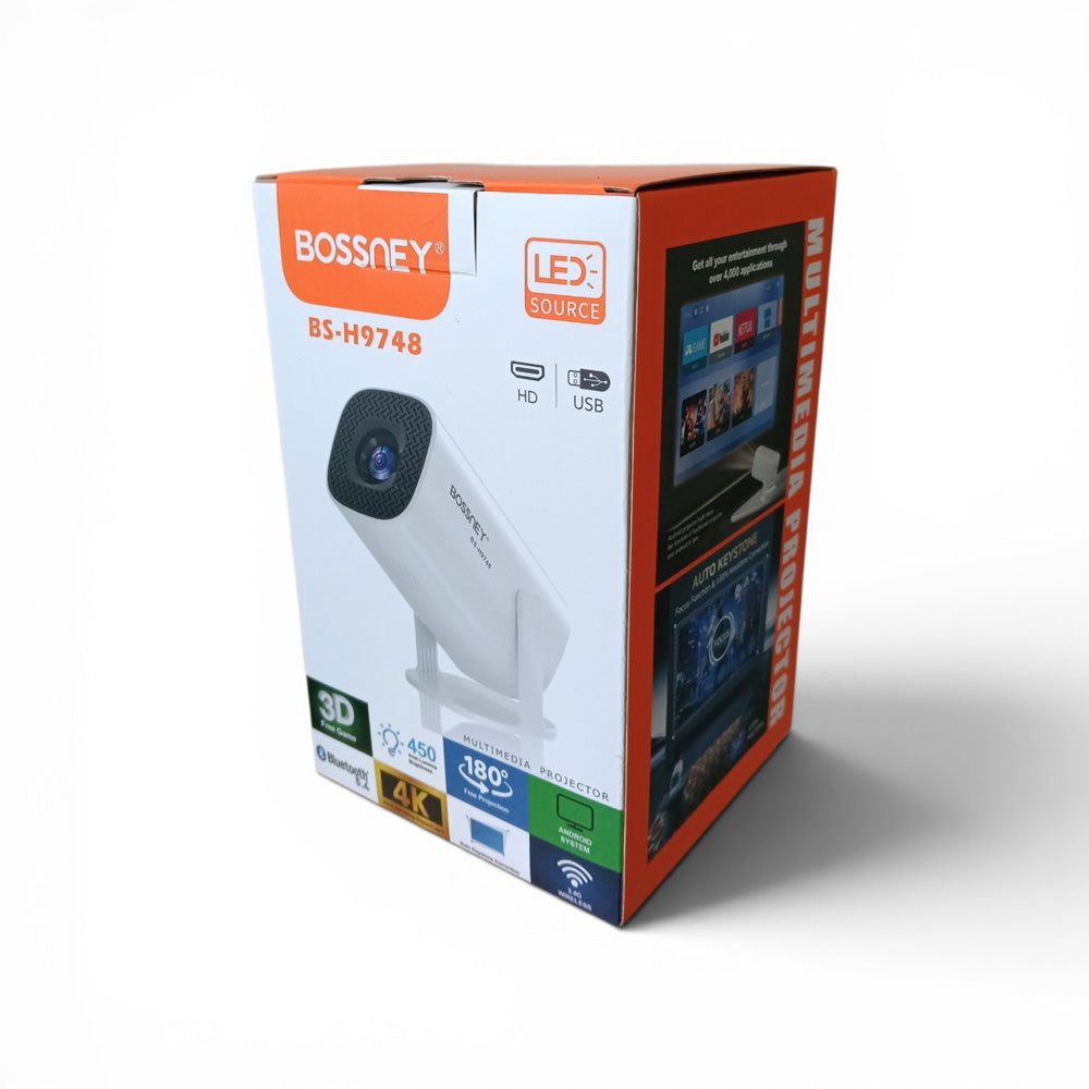 Proyector WiFi 5G 4K 1080P Full HD Bluetooth 5.0 Android 11 BOSSNEY BS-H9748 S2120