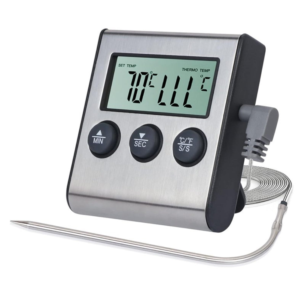 Termometro Digital Cocina Liquidos Solidos Carnes Aceite Alarma Sonda S1621