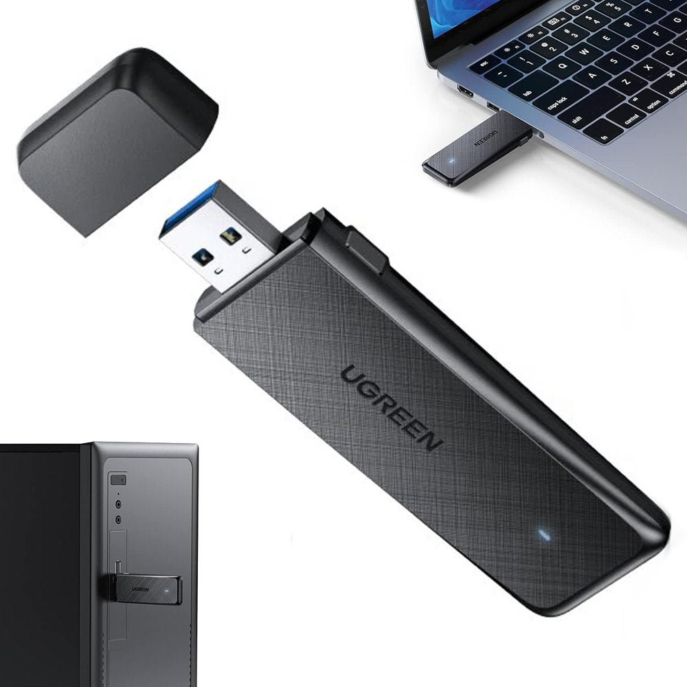 Adaptador USB WIFI Inalámbrico UGREEN AC1300 doble banda S1585