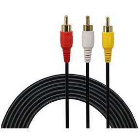 Cable RCA a RCA 3x3 3 Metros Macho cable audio y video S0915