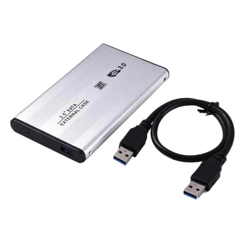 Case Disco Duro Externo Sata 2.5 USB 3.0 Laptop PC Plata S49050