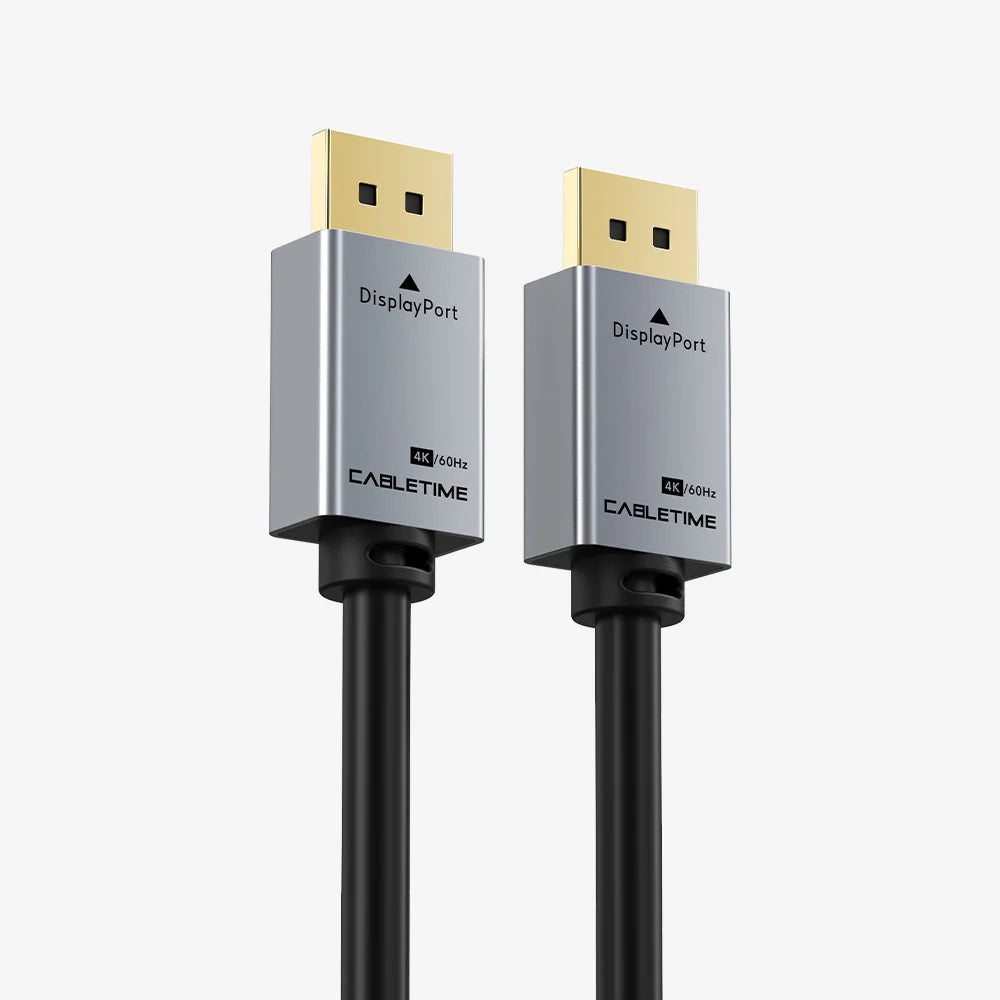 Cable DisplayPort a DisplayPort 1.2 Premium 4K a 60Hz CABLETIME de 3 Metros S2172